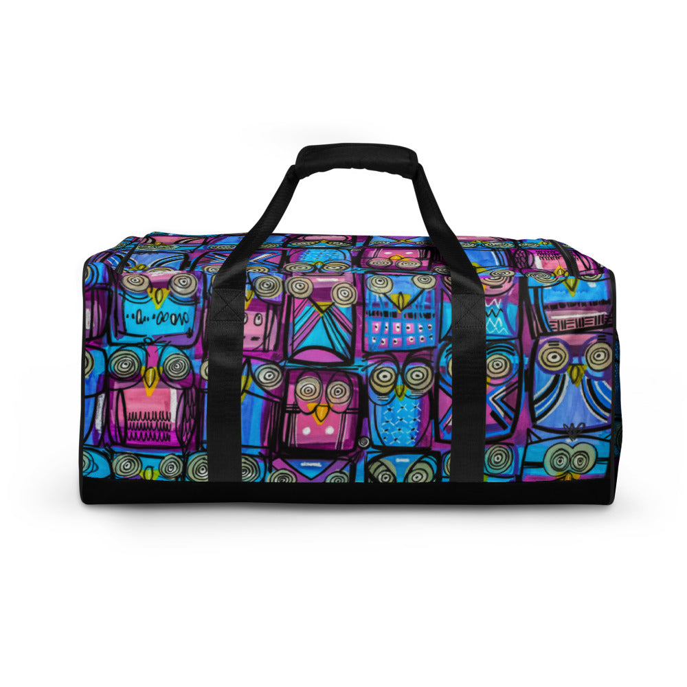 A Parliament of Purple Owls - Lebo Duffle Bag